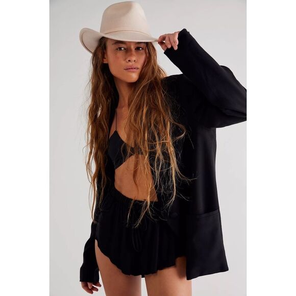 Free People x Mossant Trail Dusted Wool Cowboy Hat $88 Medium